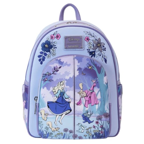 Sleeping Beauty 65th Anniversary Floral Scene Mini Backpack and Wallet main image 7
